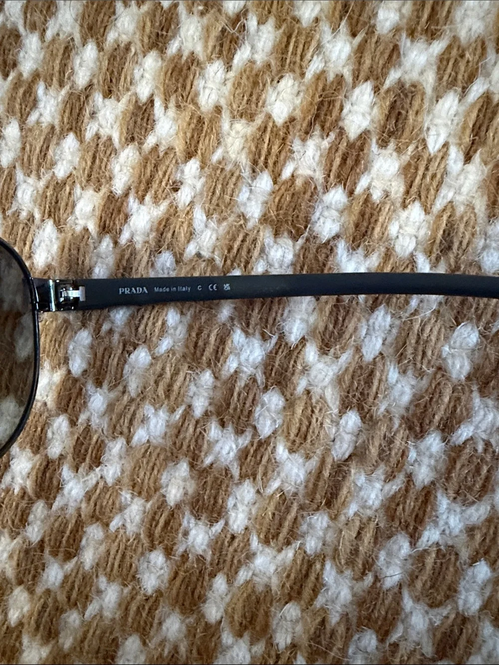 Prada Black Aviator Sunglasses